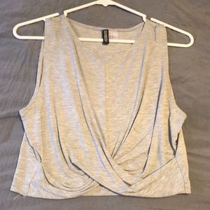 Grey crop top